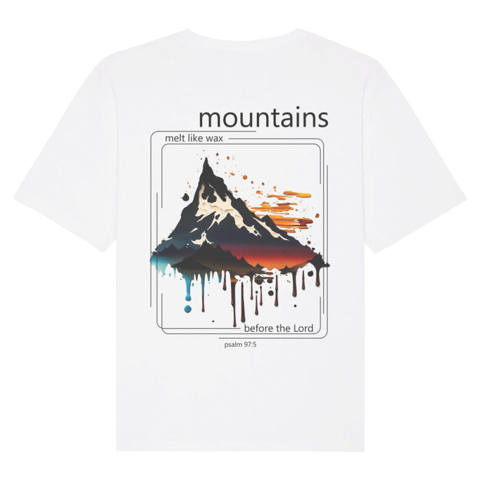 Bergen smelten Oversized T-shirt met rugprint