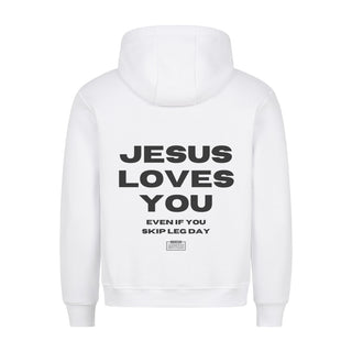 Skip Legday Gym Hoodie BackPrint Variante, Mountain Movers christliches Design