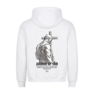Armor of God Gym Hoodie BackPrint Variante, Mountain Movers christliches Design