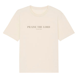 Praise the Lord Gym Oversized Shirt Detailansicht, Mountain Movers christliche Streetwear