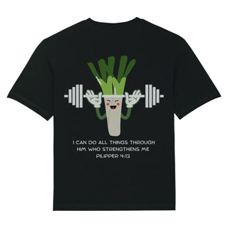 I can do all Things Lauch Gym Oversized Shirt BackPrint Variante, Mountain Movers christliches Design