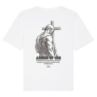 Armor of God Gym Oversized Shirt BackPrint, Motivdetail