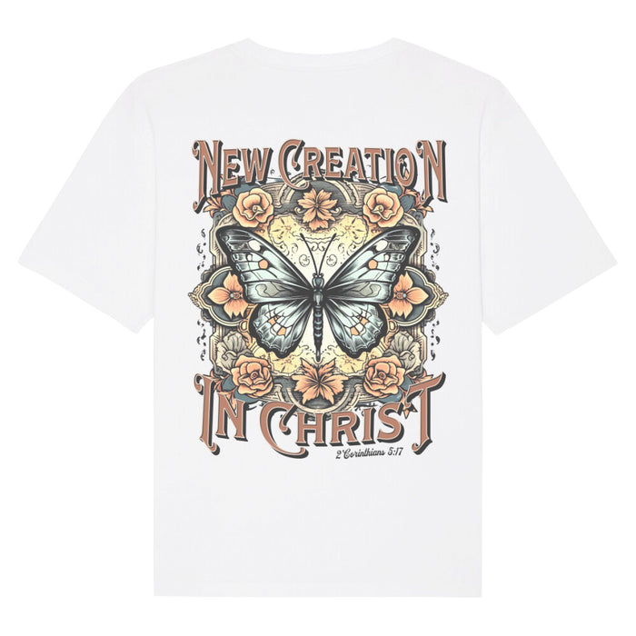 Nieuwe creatie in Christus Oversized T-Shirt BackPrint