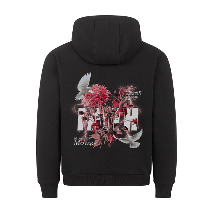 GELOOF BLOEM HOODIE ACHTERAFDRUK