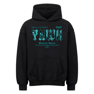 YHWH Streetwear Oversized Hoodie, Motivdetail