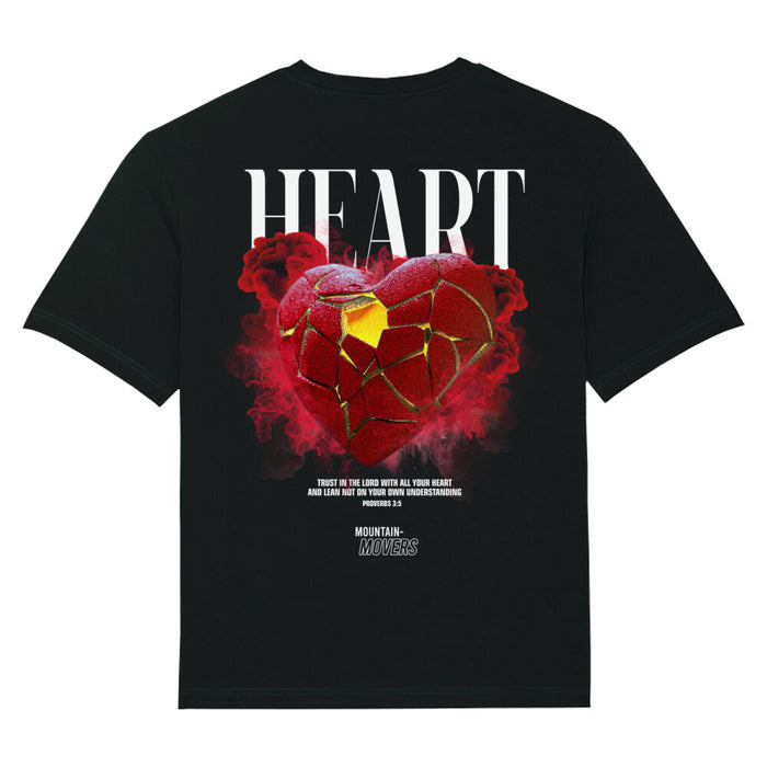 Hart-streetwear oversized T-shirt met print op de achterkant