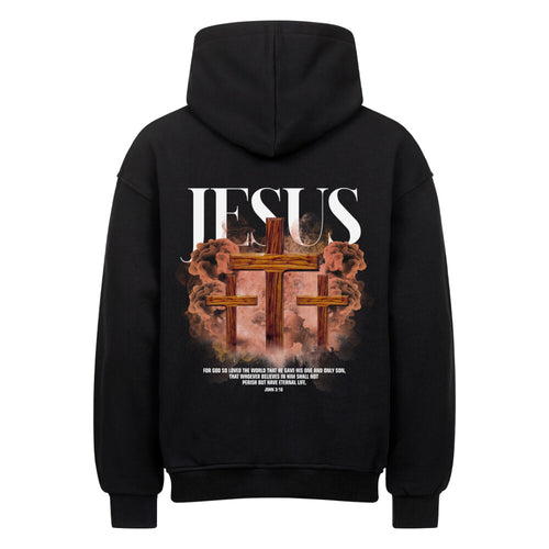 Jesus Streetwear Oversized Hoodie Backprint