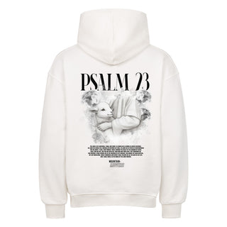 Psalm 23 Streetwear Oversized Hoodie BackPrint, Motivdetail