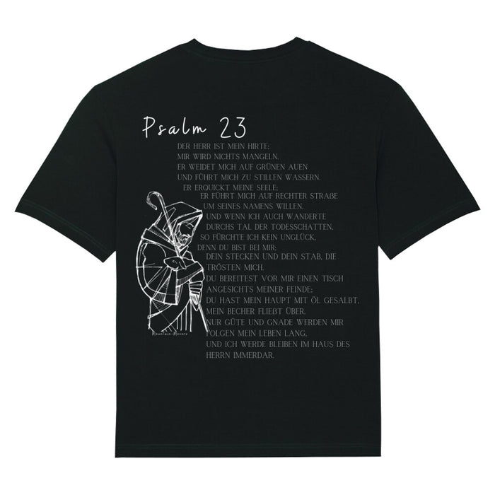 Psalm 23 Text Oversized T-Shirt Backprint