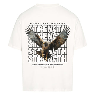 Strength Eagle Oversized Shirt Backprint, Vorderansicht