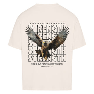 Strength Eagle Oversized Shirt Backprint, Rueckansicht
