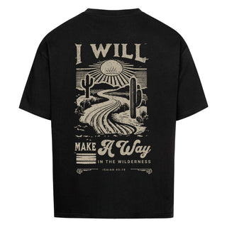Way in the Wilderness Oversized Shirt BackPrint, Motivdetail