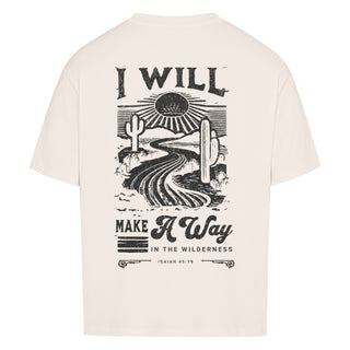 Way in the Wilderness Oversized Shirt BackPrint, Rueckansicht