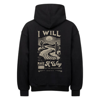 Way in the Wilderness Oversized Hoodie BackPrint