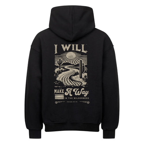 Way in the Wilderness Oversized Hoodie Backprint