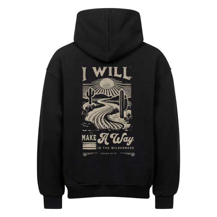 Way in the Wilderness Oversized hoodie met rugprint