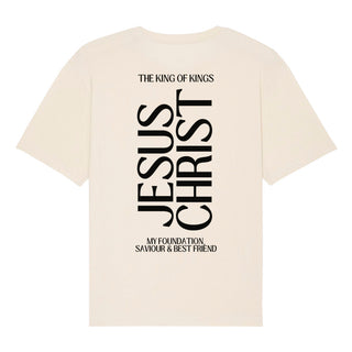 King Jesus Christ Oversized Shirt BackPrint, Vorderansicht