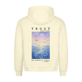 Trust God´s Plan Aquarell Hoodie BackPrint, Rueckansicht