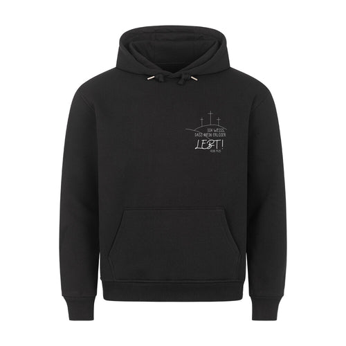 Mein Erlöser lebt minimalistic Hoodie