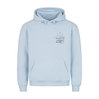 Mein Erlöser lebt minimalistic Hoodie, Vorderansicht
