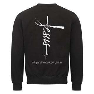 Jesus Cross Sweatshirt BackPrint, Motivdetail