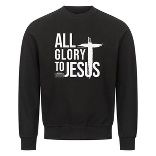 All Glory to Jesus Sweatshirt FrontPrint