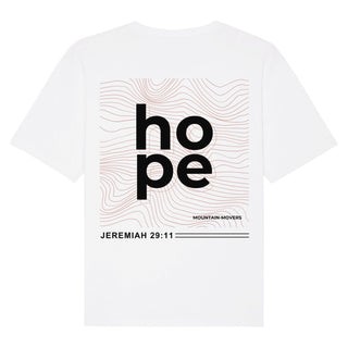 Hope Jeremiah 29:11 Oversized Shirt BackPrint, Nahaufnahme