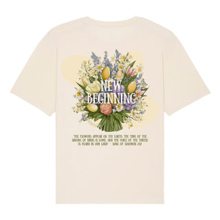 New beginning Flower Oversized Shirt BackPrint, weitere Ansicht