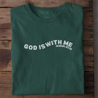God is with me Shirt weiß, Mountain Movers christliche Streetwear