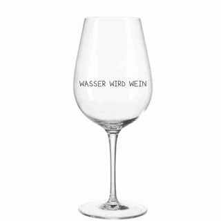 Wasser wird Wein bauchiges Weinglas, christliche Streetwear von Mountain Movers