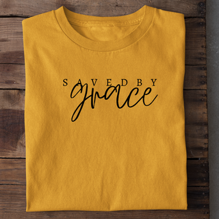 Saved by Grace Shirt weiß, Mountain Movers christliche Streetwear