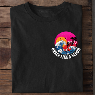 Grace like a Flood T-Shirt getragen, Mountain Movers christliche Mode
