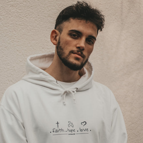 Geloof hoop liefde hoodie