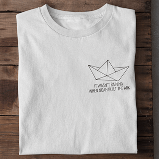Not Raining Shirt Detailansicht, Mountain Movers christliche Streetwear