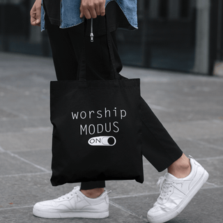 Worship Modus Tragetasche Lifestyle, Mountain Movers christliches Design